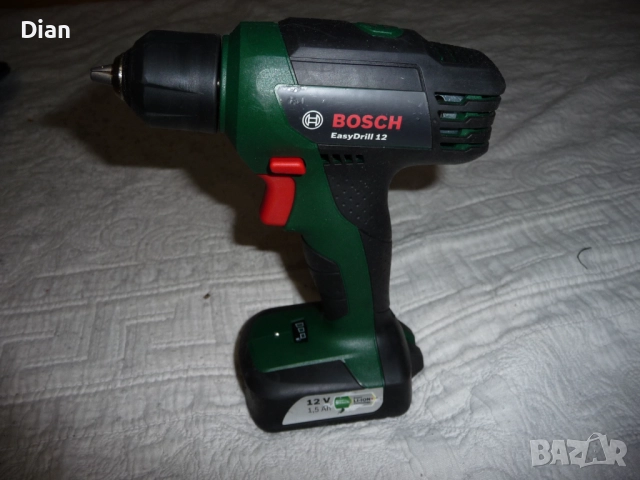Винтоверт Bosch EasyDrill 12 с Li-Ion батерия , зарядно и чантичка., снимка 6 - Винтоверти - 51938379