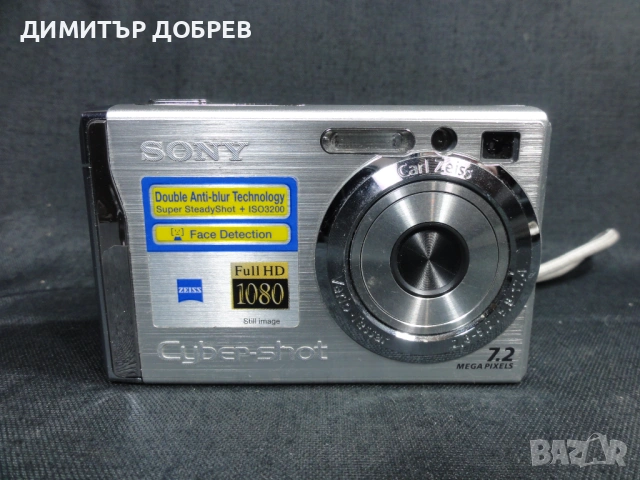 ЦИФРОВ ФОТОАПАРАТ SONY CYBER-SHOT DSC-W80 7.2MP DIGITAL CAMERA, снимка 3 - Фотоапарати - 53725615