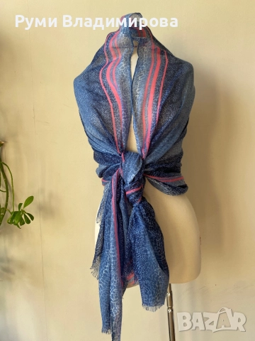 Голям, тънък шал/ различни видове, снимка 7 - Шалове - 47950367