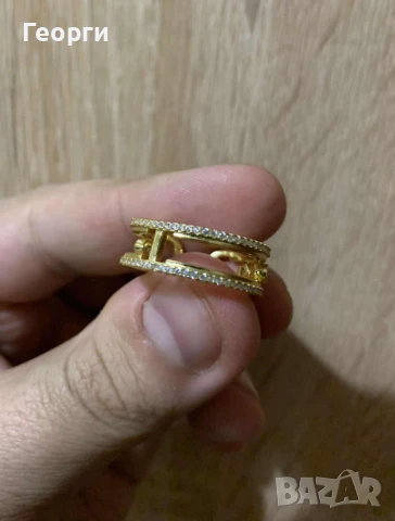 Messika пръстен с мойсанити , снимка 2 - Пръстени - 51424794