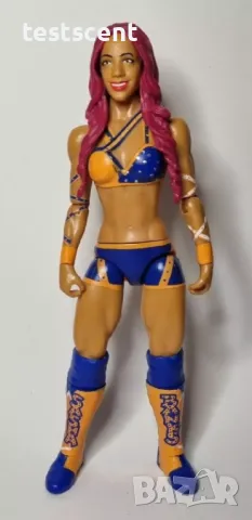 Екшън фигура WWE Sasha Banks Саша Банкс играчка Elite Series Mattel figure blue orange Mercedes Mone, снимка 9 - Колекции - 48747465