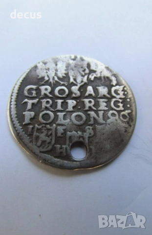 Полска сребърна монета Сигизмунд 1596 г, снимка 5 - Нумизматика и бонистика - 51464040