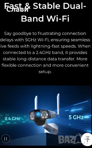 Reolink duo 2 + солар WiFi 4K Панорама , солар/батерия  180 градуса два обектива , снимка 18 - Камери - 49879998