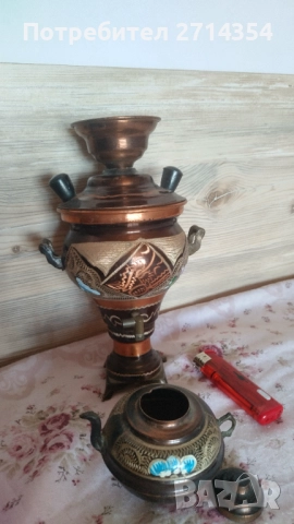 Автентичен  самовар сувенир, снимка 6 - Антикварни и старинни предмети - 52104902