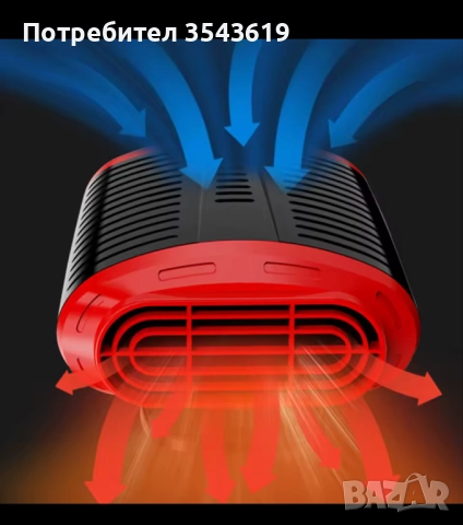 ТОП Керамична Печка Духалка Парно За Кола Автомобил 12v + Вентилатор Климатик, снимка 2 - Аксесоари и консумативи - 51834295