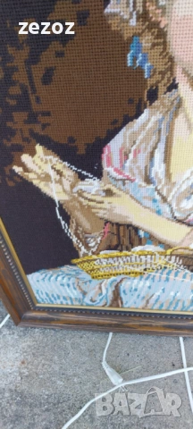 Гоблен "Шивачката", снимка 4 - Гоблени - 53809175