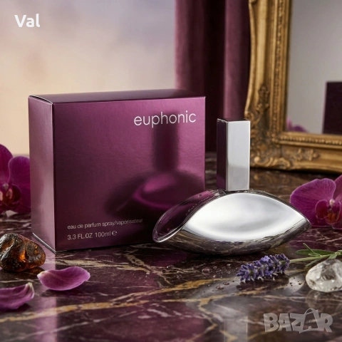 Дамски парфюм Euphonic, 100мл - Екзотична черна орхидея и махагон, снимка 6 - Дамски парфюми - 53968483