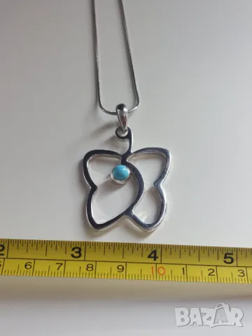 Сребърно колие 925, снимка 6 - Колиета, медальони, синджири - 50393377