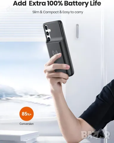 NEWDERY Калъф с батерия за Samsung Galaxy S24 4500mAh, снимка 6 - Калъфи, кейсове - 49826919