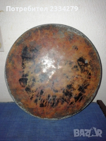 Бакърчета менци и тава, стари ръчно изработени изковани и калайдисани. , снимка 9 - Антикварни и старинни предмети - 52930081