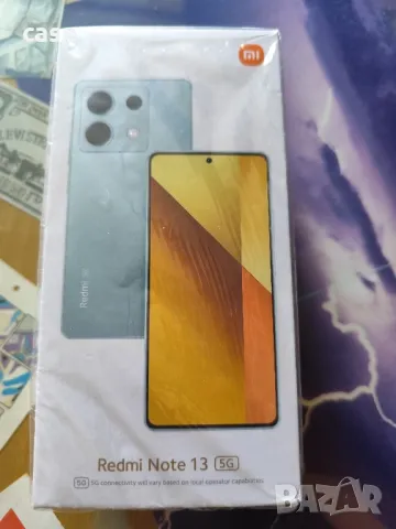 Xiaomi Redmi Note 13 5G 8Ram 256GB черен нов 24месеца гаранция, снимка 1