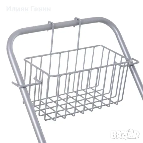 Комплект професионална количка за почистване HOMCOM, Капацитет 25 л, 4 колела, Пластмаса, Синя , снимка 5 - Мопове, кофи, четки и метли - 50370895