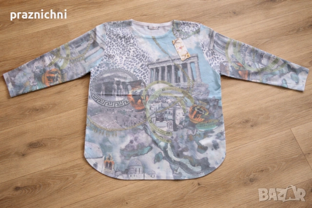 Нова блуза, мека и еластична, снимка 4 - Блузи с дълъг ръкав и пуловери - 53404793