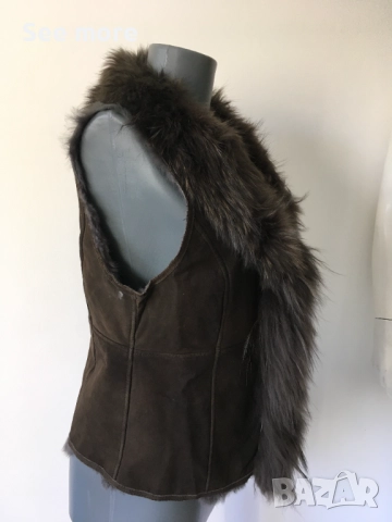 Style Butler елек с косъм заек и лисица за декорация S, снимка 3 - Елеци - 52586103