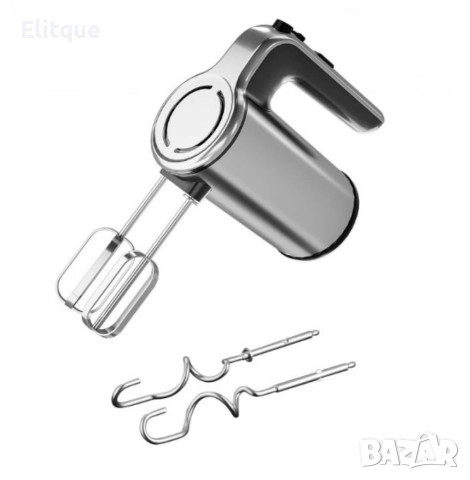 Миксер Voltz Premium , 500W, 5 скорости, Турбо, Аксесоари, Инокс, 2 ГОДИНИ ГАРАНЦИЯ, снимка 6 - Миксери - 52870919