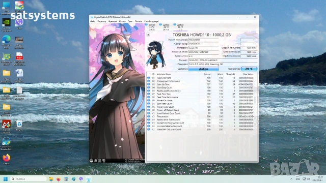 Хард диск Toshiba PC P300 HDWD110 1TB SATA 6.0Gb/s, снимка 10 - Твърди дискове - 53669498