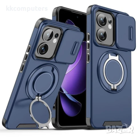 OPPO Reno13 F 4G / 5G Sliding Camshield Удароустойчив Ring Holder Калъф и Протектор, снимка 6 - Калъфи, кейсове - 50937583