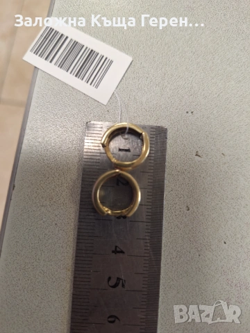 Златни обеци 1,94гр.14к, снимка 3 - Обеци - 53765471