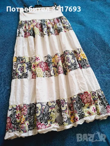 Дълга дамска пола S , S/M, снимка 1
