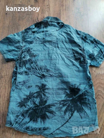 g-star swell palm shirt - страхотна мъжка риза КАТО НОВА М, снимка 8 - Ризи - 51097390