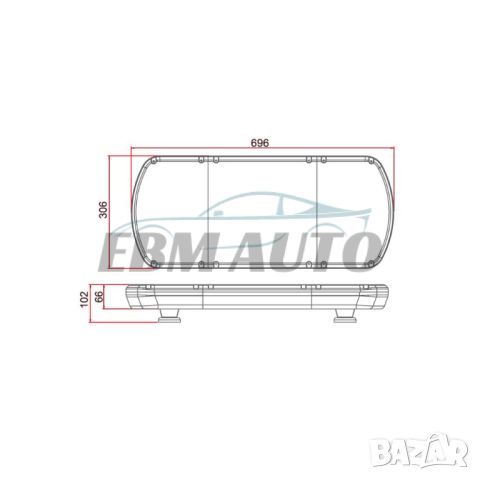 LED Аварийна лампа диодна 12-24V/ЖЪЛТО+ЖЪЛТО, снимка 2 - Аксесоари и консумативи - 45425709