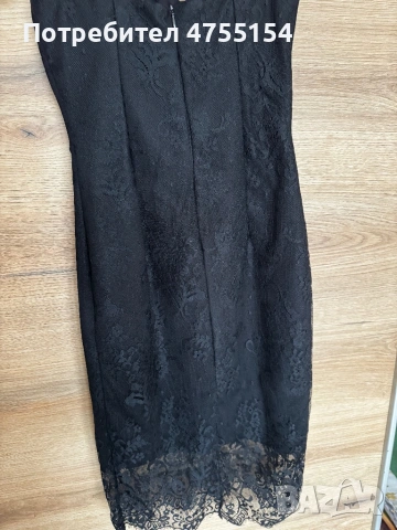 Черна рокля ‘дантела’, снимка 6 - Рокли - 53711458