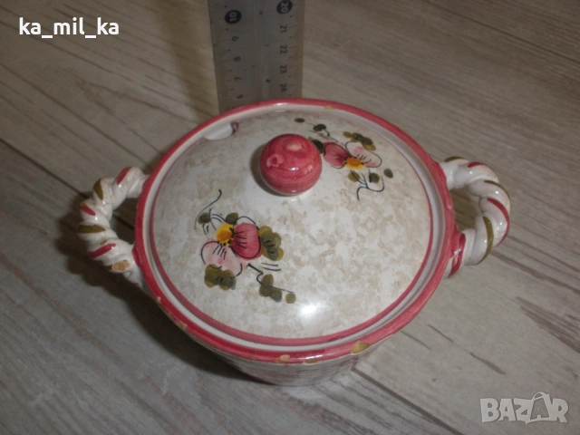 Захарница - Глазирана Керамика, снимка 7 - Други - 53090477