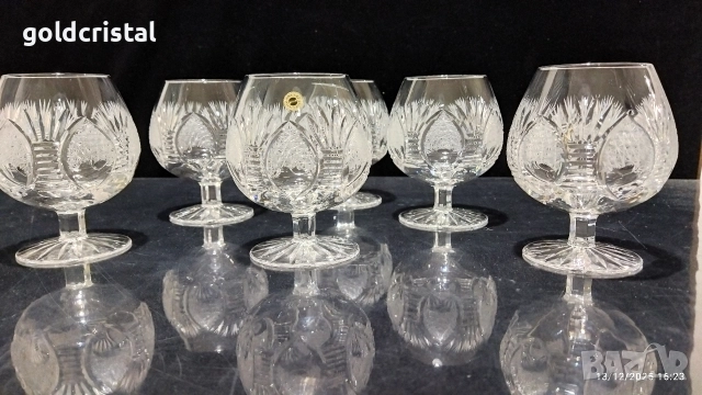 кристални чаши за коняк , снимка 6 - Антикварни и старинни предмети - 52776712