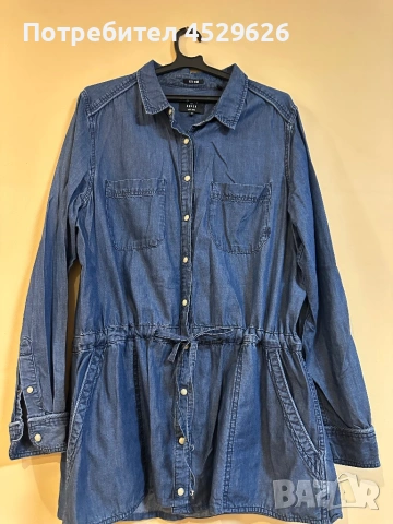 Дънково якенце -тънък деним , снимка 3 - Якета - 53235896