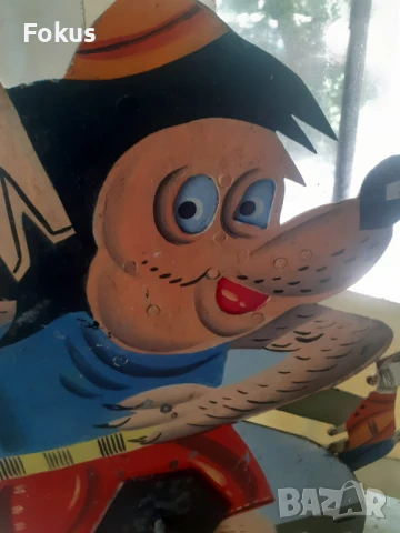 Стара бълг.метална мишена играчка от стрелбище Ну Погоди, снимка 3 - Антикварни и старинни предмети - 51132151