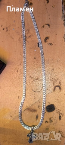Сребърният синджир е с медальон или кръст, снимка 6 - Колиета, медальони, синджири - 51937837