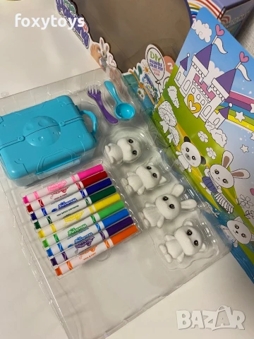 Комплект за оцветяване - 3 в 1 - фигури, куфарче, флумастери, снимка 8 - Образователни игри - 51187721