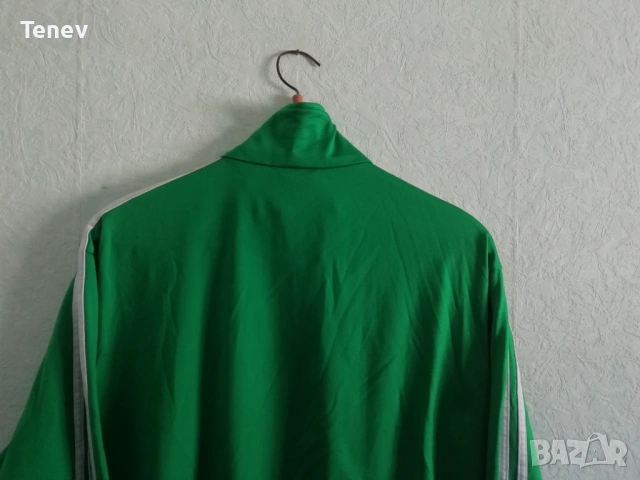 Adidas Originals Firebird Green Trefoil Vintage оригинално горнище зелено Адидас мъжко , снимка 3 - Спортни дрехи, екипи - 53073311