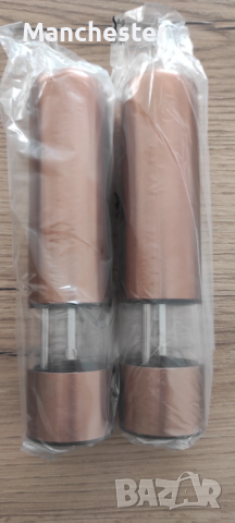  Комплект електрически мелници за подправки Brio Copper Collection, 2 броя, 23 х 5.3см, снимка 2 - Други - 53132136