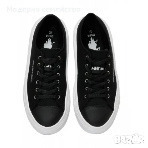 Дамски спортни обувки US POLO Assn Cleme Shoes Black, снимка 3 - Маратонки - 48037370