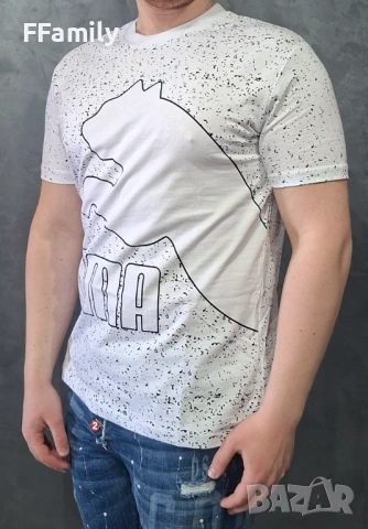 Черна / Бяла Tениска Puma [S - XXL], снимка 2 - Тениски - 54149714