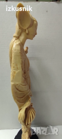 Ориенталска статуетка от 70-те години, с подпис, снимка 11 - Колекции - 52711666