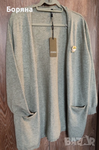 Zavanna нова с етикет дълга жилетка с брошка, снимка 10 - Жилетки - 53724927