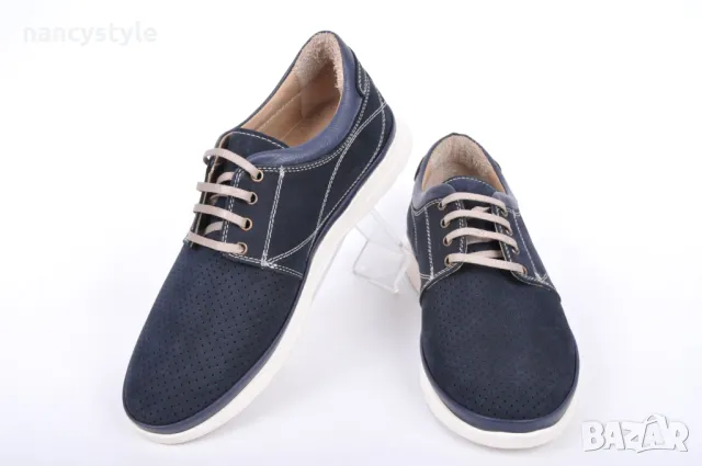 Мъжки обувки от естествен набук, снимка 2 - Спортно елегантни обувки - 50108158