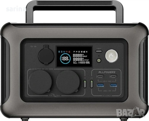 Преносима електростанция ALLPOWERS R600 / 600W 299Wh, снимка 3 - Друга електроника - 45572738