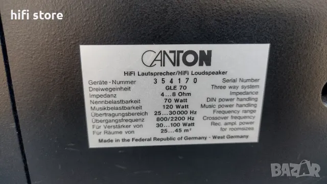 Canton gle 70, снимка 10 - Тонколони - 47234609