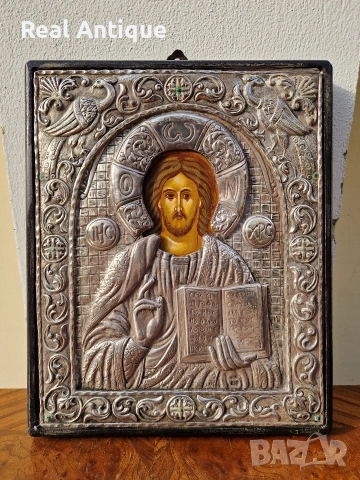Прекрасна сребърна икона със сертификат , снимка 2 - Икони - 52653428