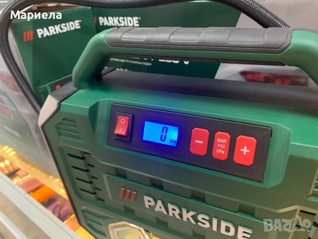 Компресор Parkside 12V/230V с дигитален, снимка 9 - Аксесоари и консумативи - 53717651