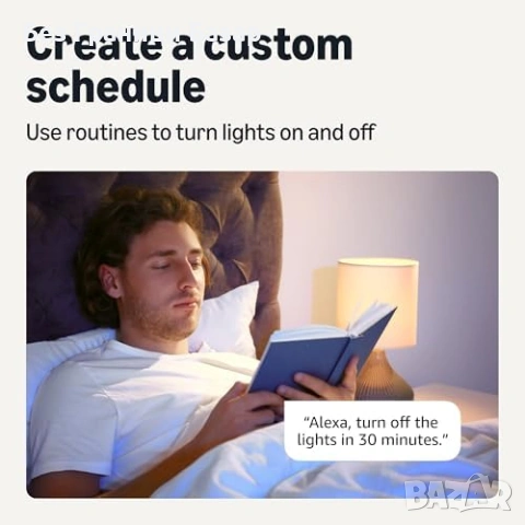 Нови Смарт крушка E14 2 броя WiFi 2.4GHz Multicolour Alexa only димиране, снимка 4 - Крушки - 53682091