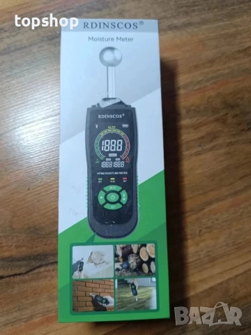 НОВ влагомер за стена RDINSCOS, зидария, дърво, замазка, бетон, мазилка с топка, снимка 8 - Гедорета - 51615193