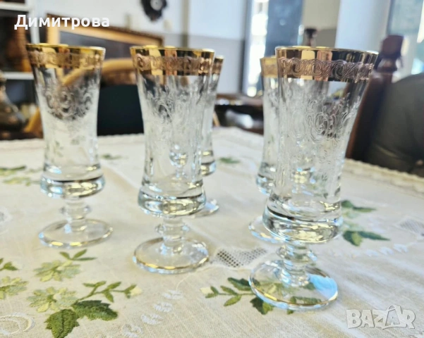 Комплекти чаши Мурано Медичи, снимка 11 - Чаши - 54287340