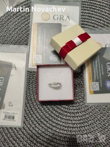 Сребърен пръстен 1.1 карата с мойсанит диамант (сертификати) , снимка 8 - Пръстени - 45293646