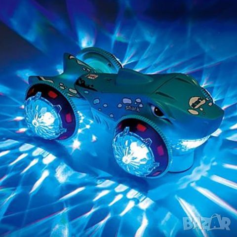Детска музикална кола - акула със светещи гуми, снимка 7 - Музикални играчки - 45700008