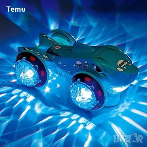 Детска музикална кола - акула със светещи гуми, снимка 7 - Музикални играчки - 45700008