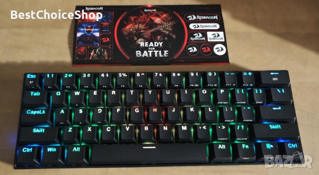 Redragon K530 Pro Draconic 60% безжична гейминг механична клавиатура RGB